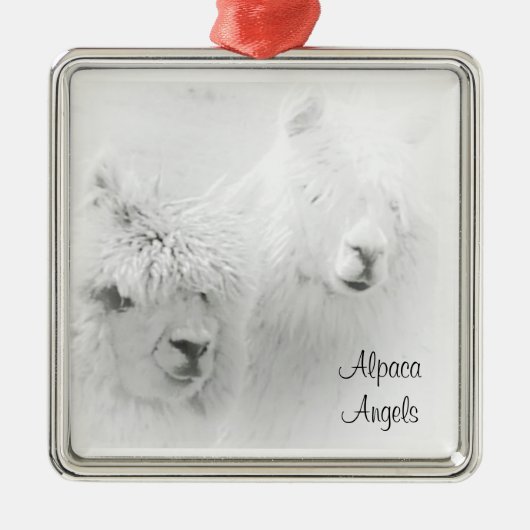 Alpaca Angels White Alpacas Ornament (Voorkant)