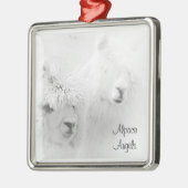 Alpaca Angels White Alpacas Ornament (Links)