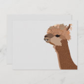 Alpaca Animal Cute Briefkaart (Voorkant / Achterkant)