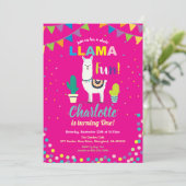 Alpaca anniversaire invitation fille premier 1er a (Debout devant)