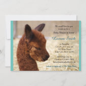 Alpaca Baby Shower Invitations Gary (Devant)