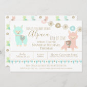 Alpaca Baby shower vol liefde genderneutraal Kaart (Voorkant / Achterkant)