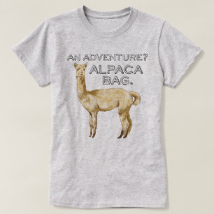 Alpaca Bag Funny Animal Gezegde T-shirt