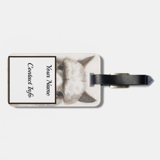 Alpaca Bagagelabel Llama Bag ID (Achterkant horizontaal)