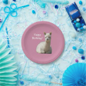Alpaca Birthday Bord 7-inch papier (Feest)