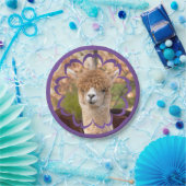 Alpaca Birthday Bord 7-inch papier (Feest)