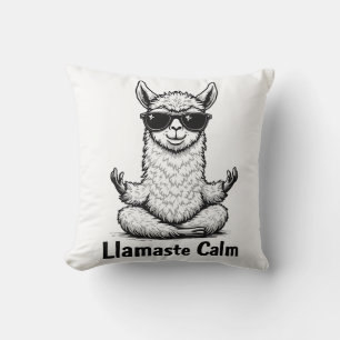 Alpaca Blijf kalm Llamaste Lama Yoga Grappig Kussen