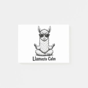 Alpaca Blijf kalm Llamaste Lama Yoga Grappig Post-it® Notes