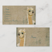 Alpaca Blue Visitekaartje (Voorkant / Achterkant)
