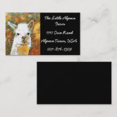 Alpaca Boerderij Visitekaartje (Voorkant / Achterkant)