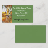 Alpaca Boerderij Visitekaartje (Voorkant / Achterkant)