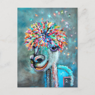 Alpaca - Bossy Betty 2r briefkaart