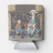 Alpaca breien blikjeskoeler (Achterkant)