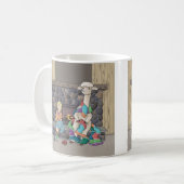 Alpaca breien koffiemok (Voorkant links)