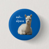 Alpaca Button aah alpaca (Voorkant)