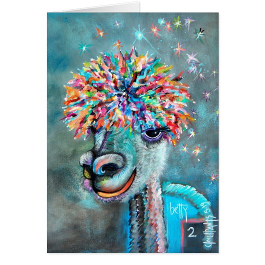 Alpaca - Carte de note Betty 2 r (Devant)