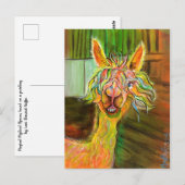 Alpaca - Carte postale Hilda (Devant / Derrière)
