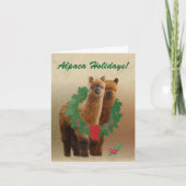 Alpaca Christmas Kaarten (Voorkant)