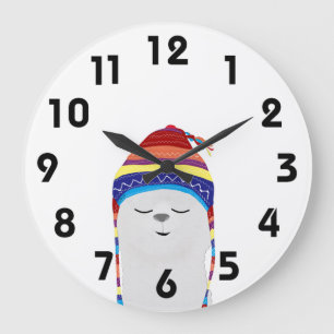 Alpaca Clock Grote Klok