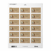 Alpaca Country Wedding Address Return Labels (Full Sheet)