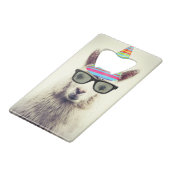 Alpaca dans les lunettes et Casquette de fête (Dos Angle)