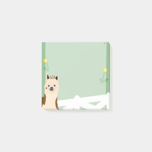 Alpaca Eating Paardenbloemen Sticky notes