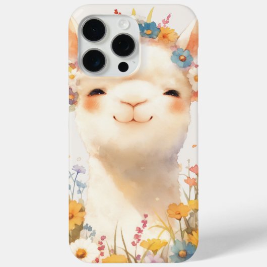 Alpaca Een Weiland van Geluk Case-Mate iPhone Case (Achterkant)