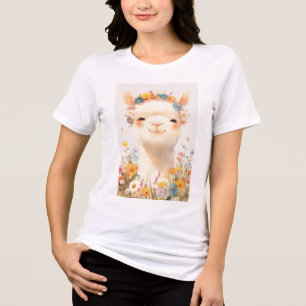Alpaca Een Weiland van Geluk Tri-Blend Shirt