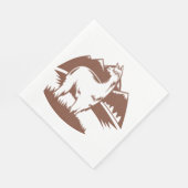 Alpaca en bergen servet (Hoek)