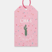 Alpaca Fiesta Winter Verjaardag Cadeaulabel (Achterkant)