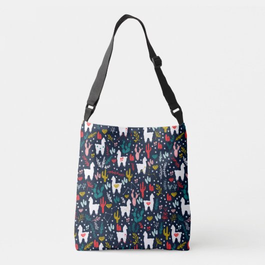 Alpaca gepersonaliseerde Canvas tas (Achterkant)