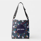 Alpaca gepersonaliseerde Canvas tas (Voorkant)