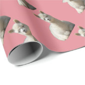 Alpaca inpakpapier voor meisje (Rol Hoek)