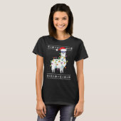 Alpaca kerstboom Funny Ugly KerstSweate T-shirt (Voorkant volledig)
