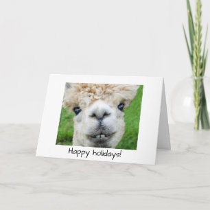 Alpaca kerstkaart kaart