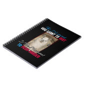 Alpaca lama - Duw harder aanmoediging Notitieboek (Linkerzijde)