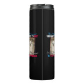 Alpaca lama - Duw harder aanmoediging Thermosbeker (Achterkant)