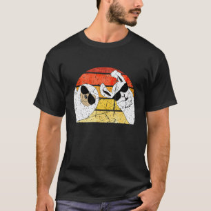 alpaca lama met luiaard t-shirt