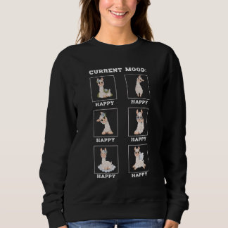 Alpaca Lama vult huidige stemming altijd Happy Six Trui