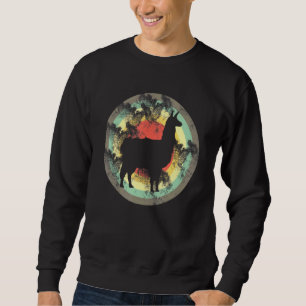 Alpaca Llama Retro Silhouette Animal T - shirts