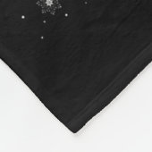 Alpaca Llama Santa Sleigh Flying Funny Magical Chr Fleece Deken (Hoek)