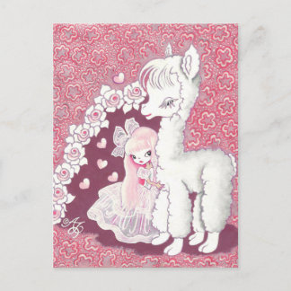Alpaca Love Briefkaart