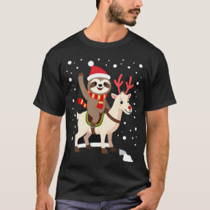Alpaca Luiaard Kerstmis (1) T-shirt