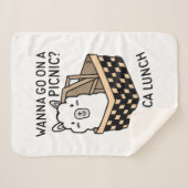 Alpaca Lunch Sherpa Deken (Voorkant (horizontaal))