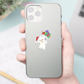 Alpaca Merry Winter Animals Alpacas Stic Sticker (Telefoon)