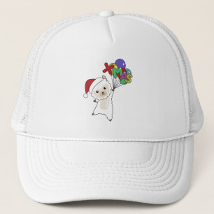 Alpaca Merry Winter Animals Alpacas Trucker Pet
