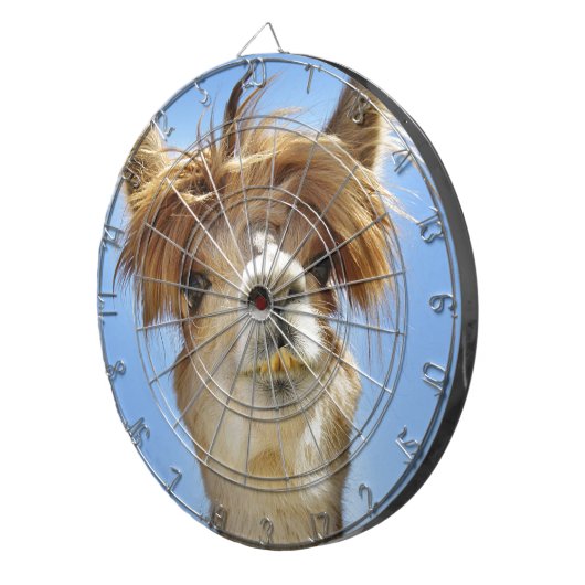 Alpaca met Crazy Hair Dartbord (Voorkant Rechts)
