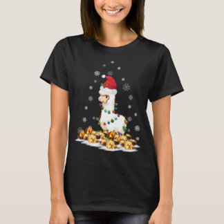 Alpaca met kerstmuts Kerstmis Alpaca T-shirt