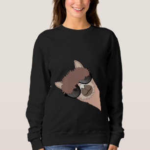 Alpaca met zonnebril Cool Llama Outfit Trui