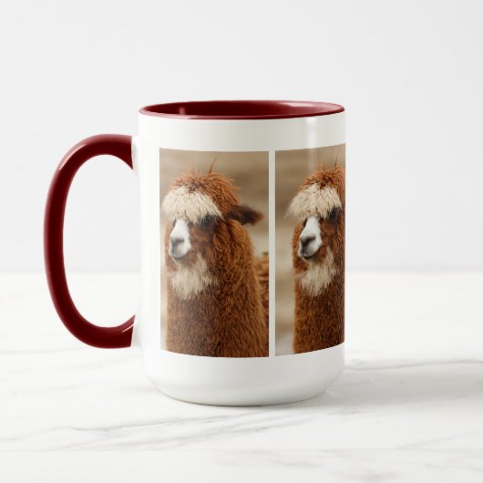 Alpaca-mokken - kies stijl en kleur mok (Links)